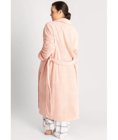 Ava & Audrey Betty Jacquard Fleece Robe - Blush Sleep 