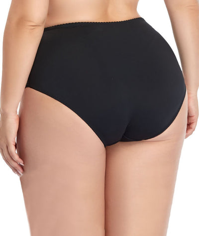 Ava & Audrey Claire Lace & Micro Full Brief - Black