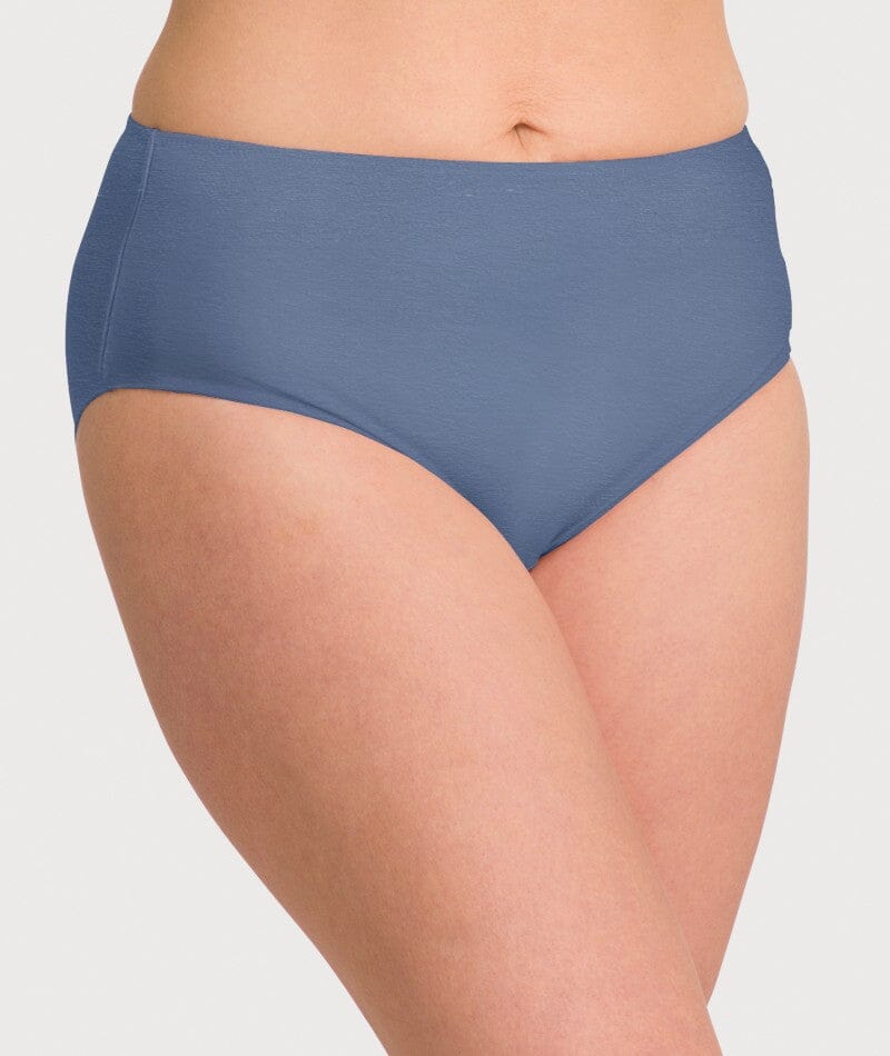 Ava & Audrey Clementine Cotton Full Brief - Denim Blue Knickers  