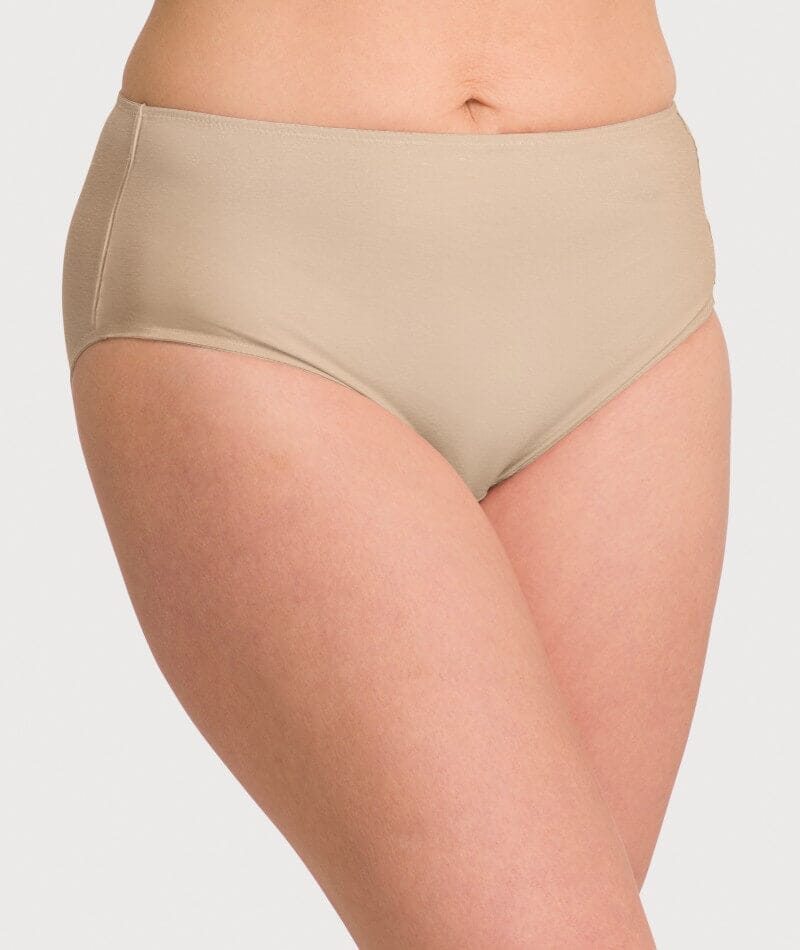 Ava & Audrey Clementine Cotton Full Brief - Nude Knickers  
