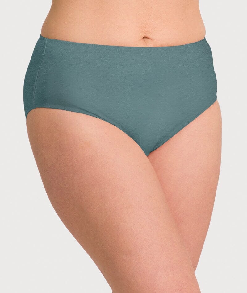 Ava & Audrey Clementine Cotton Full Brief - Sea Green Knickers  