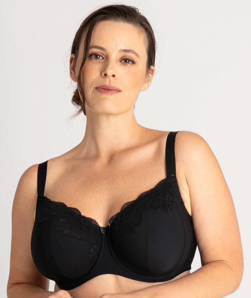 Ava & Audrey Jacqueline Full Cup Underwired Bra - Black Bras  