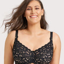 Ava & Audrey Jacqueline Lace Full Cup Underwire Bra - Black/Nude