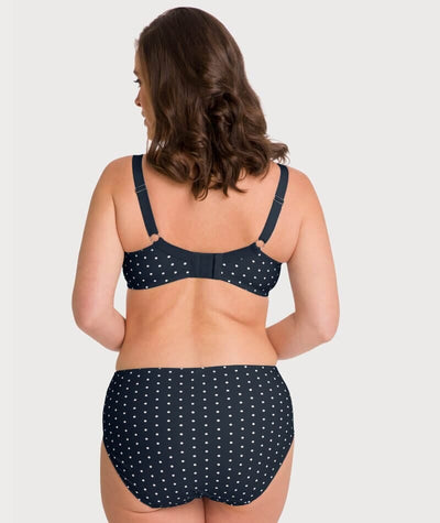 Ava & Audrey Jacqueline Printed Full Cup Underwire Bra - Sapphire/Ivory Bras 