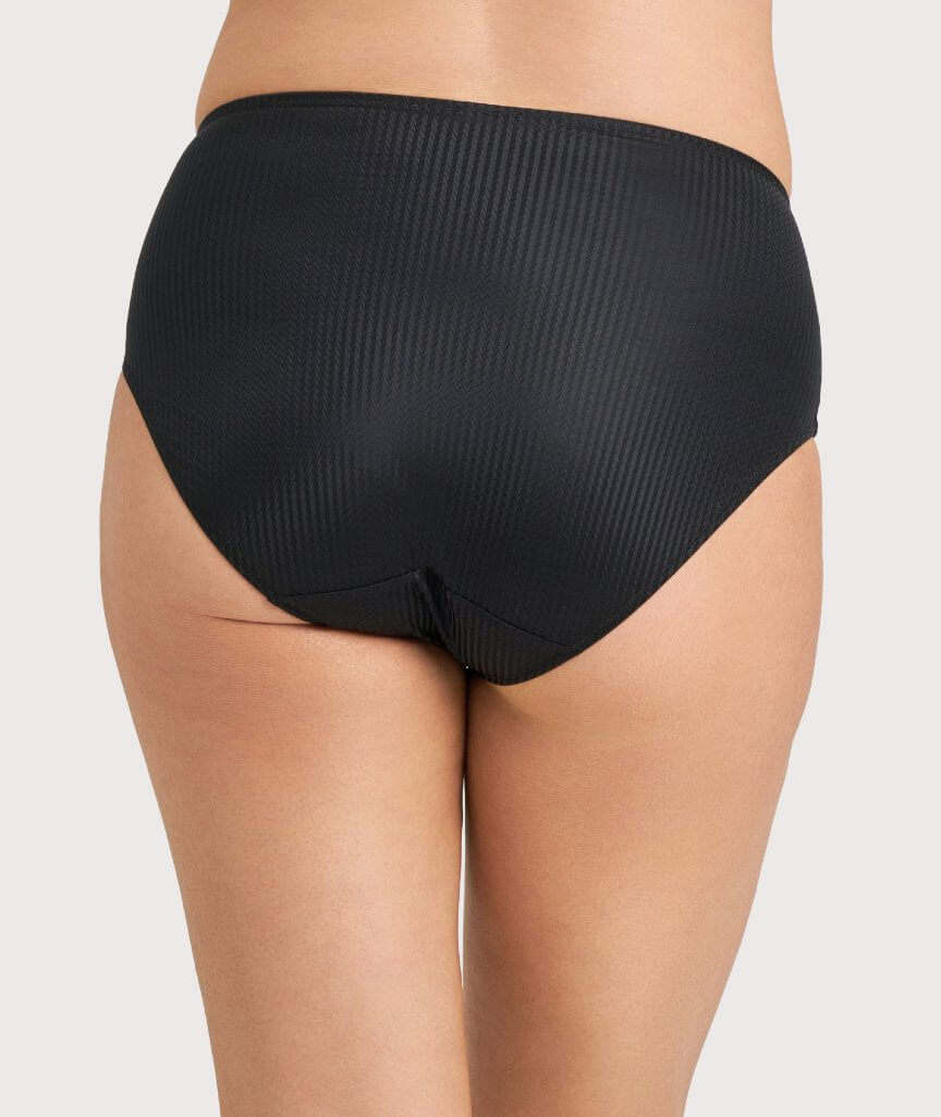 Ava & Audrey Jacqueline Smoothing Full Brief with Lace - Black