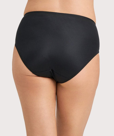 Ava & Audrey Jacqueline Smoothing Full Brief with Lace - Black