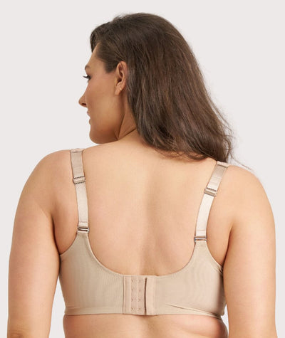 Ava & Audrey Millie Jacquard Mesh T-Shirt Underwire Bra - Nude