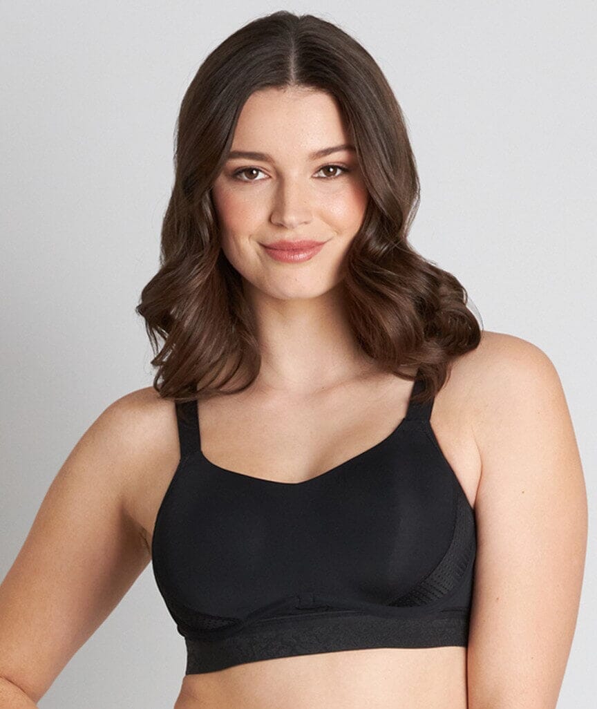 Bendon Breathe High Impact Sports Bra - Black Bras 
