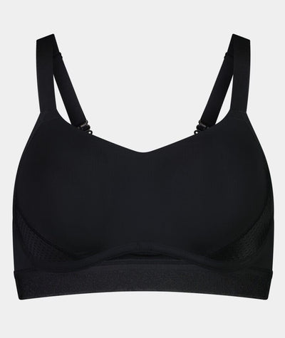 Bendon Breathe High Impact Sports Bra - Black Bras 