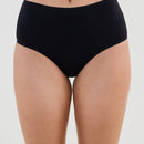 Bendon Cotton and Lace Full Brief - Black