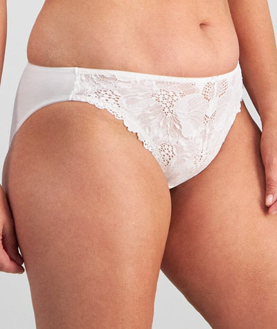 Bendon Thea Bikini Brief - White Knickers 