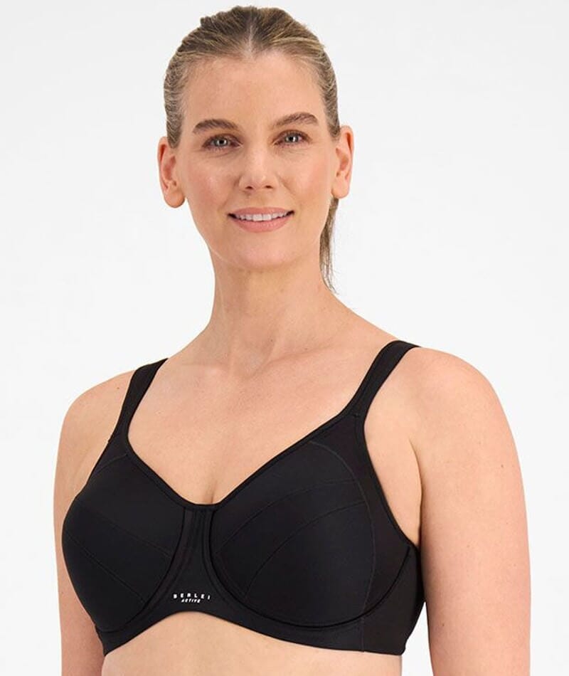 Berlei Full Support Non-Padded Sports Bra - Black Bras  