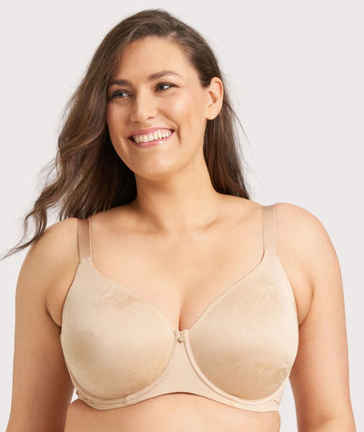 Berlei Lift and Shape Non-Padded Underwire Bra - Contemporary Floral Nude – 14DD