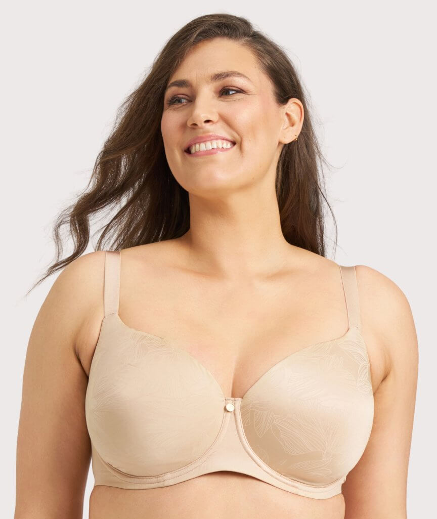 Berlei Lift and Shape T-Shirt Underwire Bra - Contemporary Floral Nude 