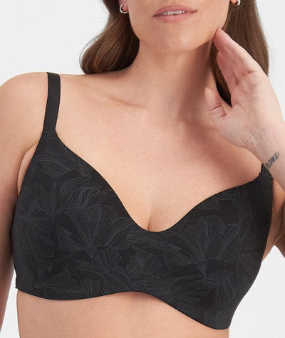Berlei Lift & Shape Wire-Free Bra - Contemporary Black Floral Bras 