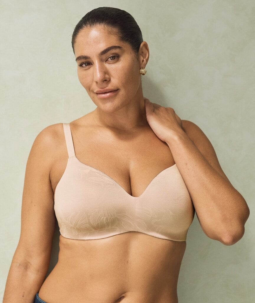 Berlei Lift & Shape Wire-Free Bra - Contemporary Nude Floral Bras  