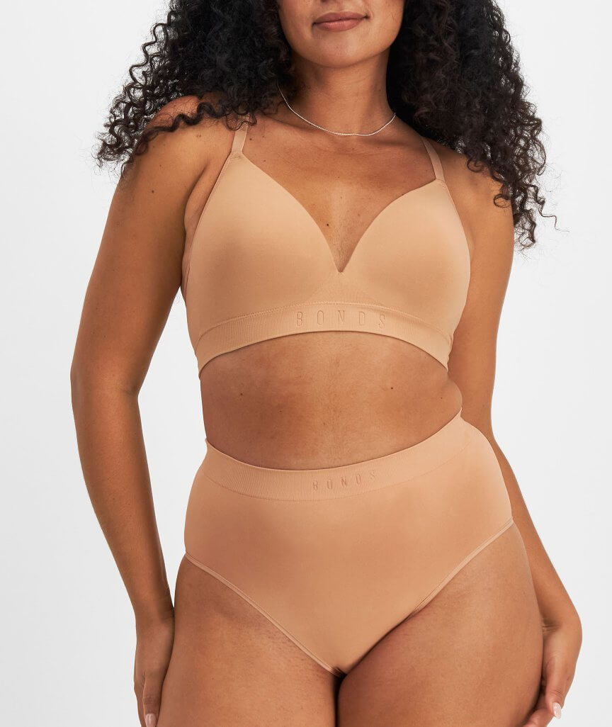 Bonds Bases Seamless Full Brief - Blush Latte
