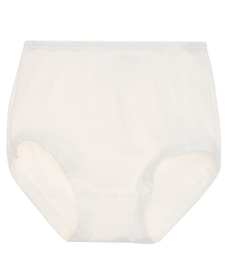 Bonds Cottontails Full Brief With Lycra 3 Pack - White