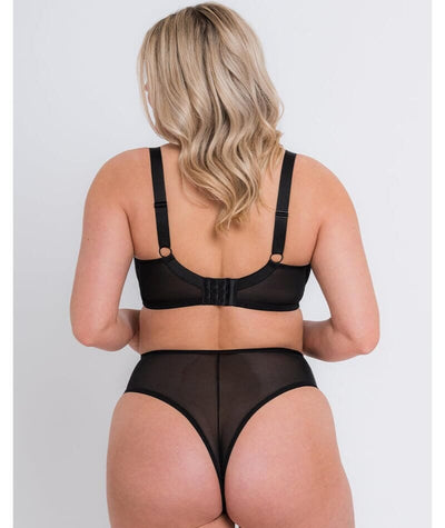 Curvy Kate Amaze High Waist Brazilian Brief - Black Knickers 