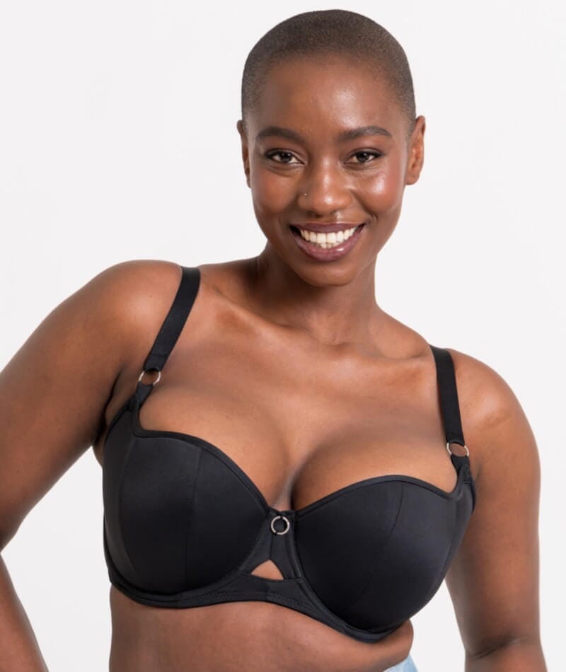 Curvy Kate Boost Me Up Padded Balcony Bra - Black Bras  