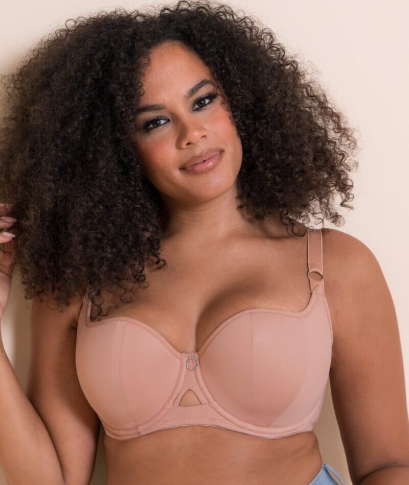 Curvy Kate Boost Me Up Padded Balcony Bra - Latte Bras  