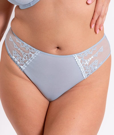 Curvy Kate Centre Stage Deep Thong - Icy Blue Knickers 