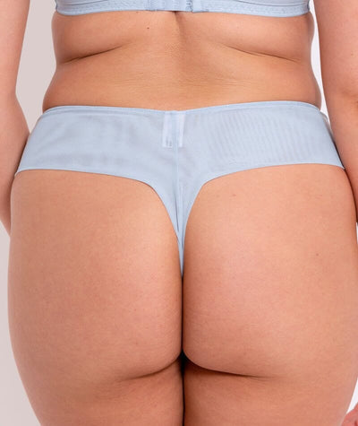 Curvy Kate Centre Stage Deep Thong - Icy Blue Knickers 