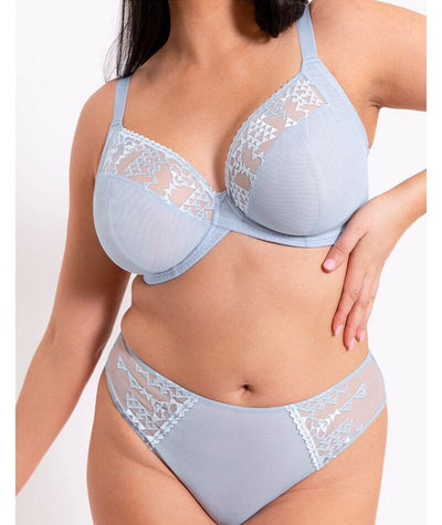 Curvy Kate Centre Stage Deep Thong - Icy Blue Knickers 
