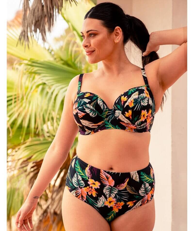 Curvy Kate Cuba Libre Balcony Bikini Top - Print Mix Swim 