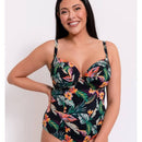 Curvy Kate Cuba Libre Padded Plunge Swimsuit - Print Mix