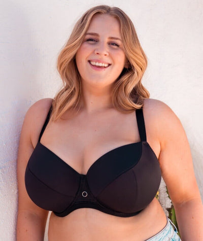 Curvy Kate Daze Padded T-Shirt Balcony Bra - Black Bras 
