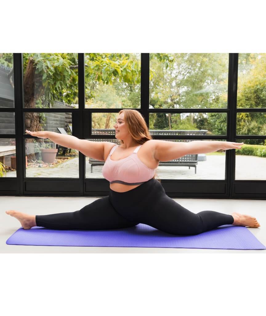 Curvy Kate Everymove Flexi-Wired Sports Bra - Blush/Charcoal