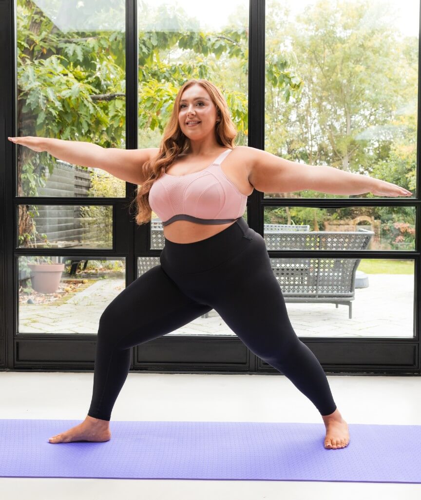 Curvy Kate Everymove Flexi-Wired Sports Bra - Blush/Charcoal