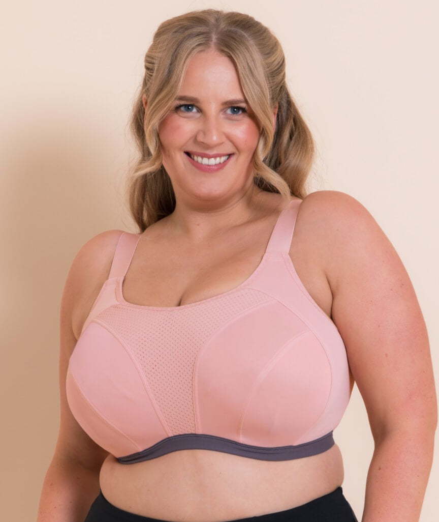 Curvy Kate Everymove Flexi-Wired Sports Bra - Blush/Charcoal