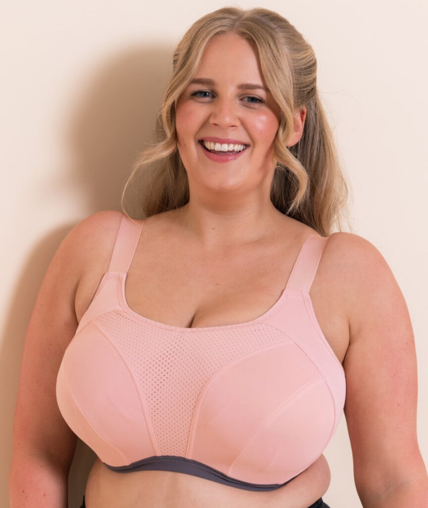 Curvy Kate Everymove Flexi-Wired Sports Bra - Blush/Charcoal