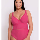 Curvy Kate First Class Plunge Swimsuit - Pink