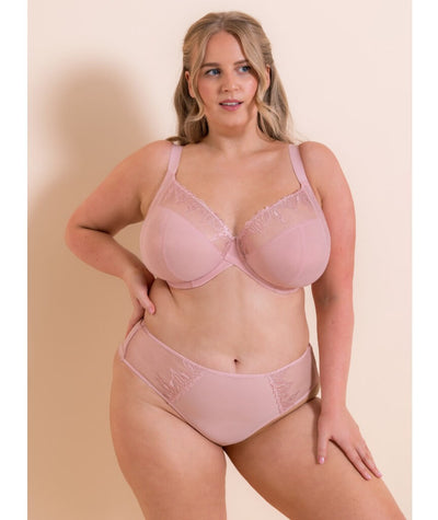 Curvy Kate Flare Deep Thong - Rose Sparkle