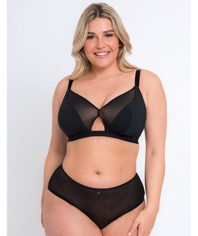 Curvy Kate Get Up And Chill Wire-Free Bralette - Black Bras 