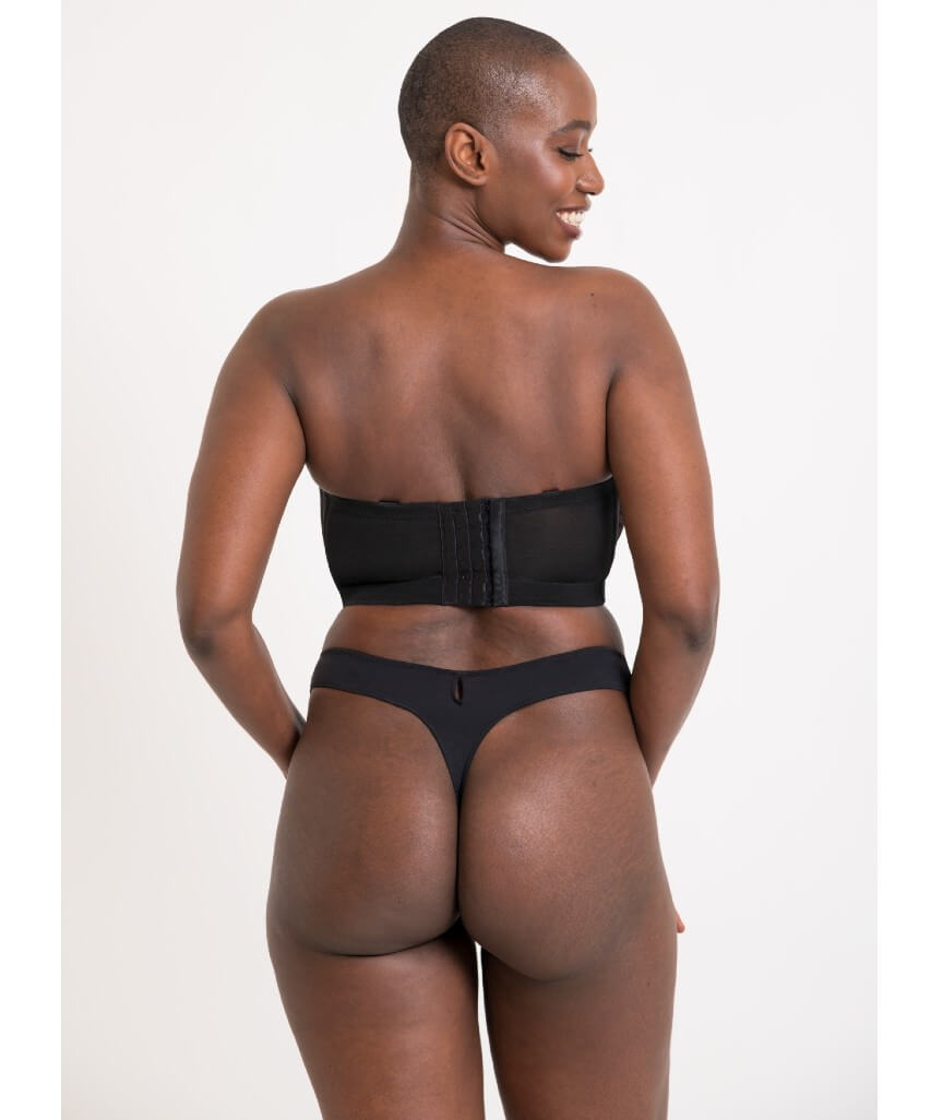 Curvy Kate Hey Girls Thong - Black/Latte