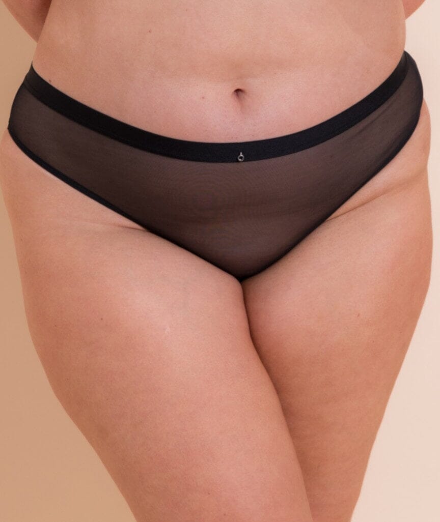 Curvy Kate Lightstyle Brazilian Brief - Black Knickers  