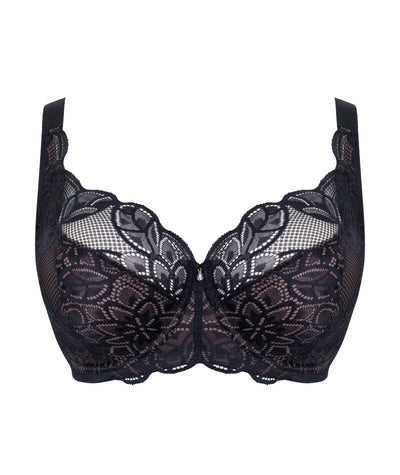 Curvy Kate Lovelace Full Cup Side Support Bra - Black/Taupe Bras 