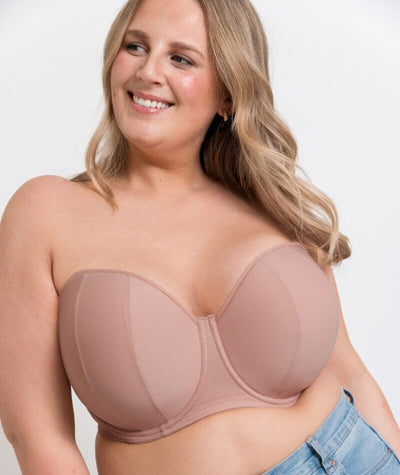 Curvy Kate Luxe Strapless Bra - Latte Bras 