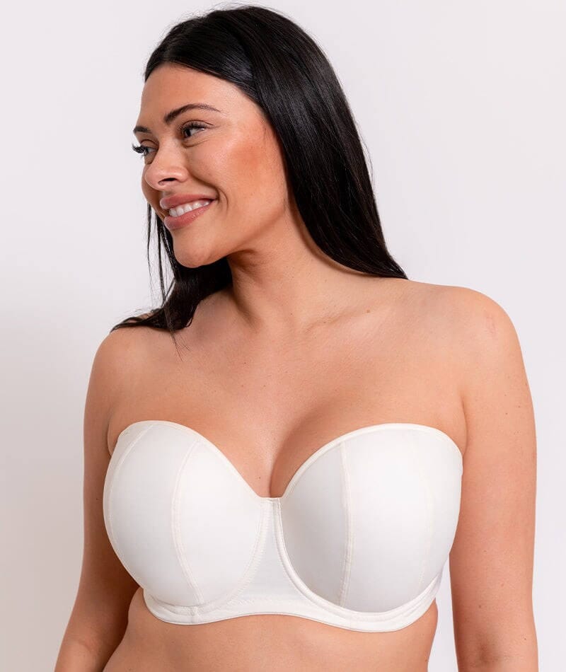 Curvy Kate Luxe Strapless Bra - Pearl Ivory Bras  