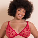 Curvy Kate Pucker Up Deep Plunge Bra - Lipstick Red