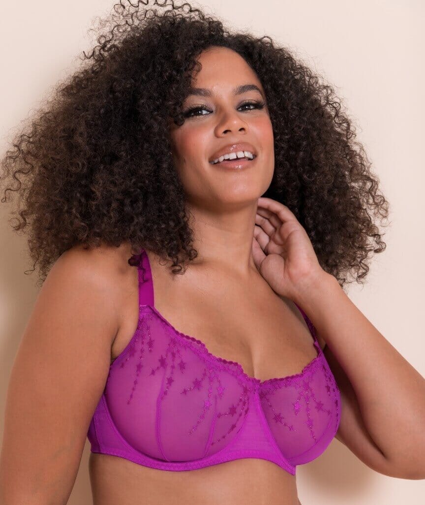 Curvy Kate Stardust Balcony Bra - Vivid Violet Bras 