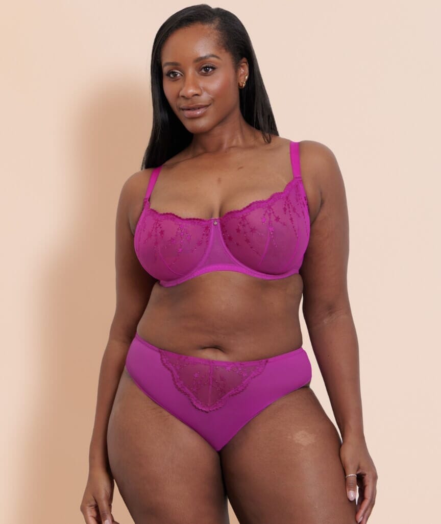 Curvy Kate Stardust Brazilian Brief - Vivid Violet Knickers 