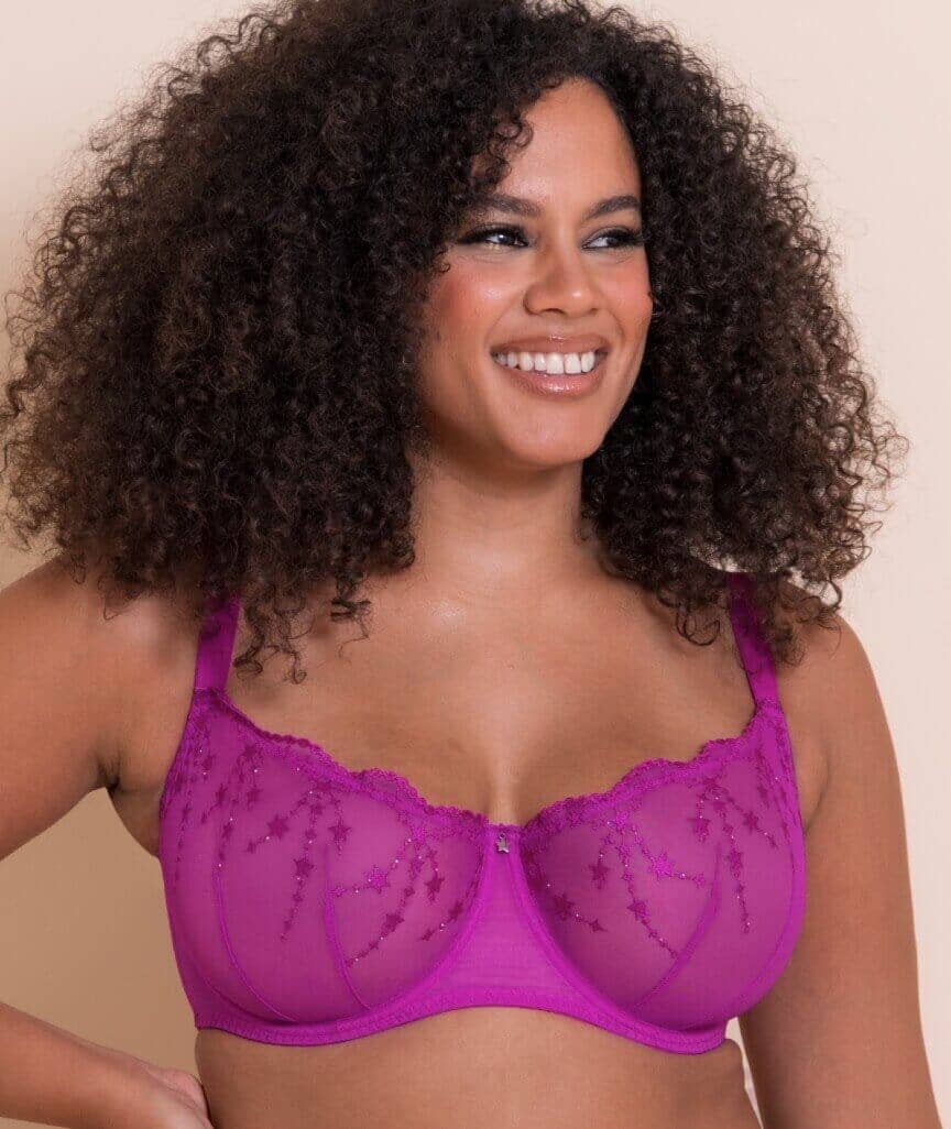 Curvy Kate Stardust Balcony Bra - Vivid Violet Bras 
