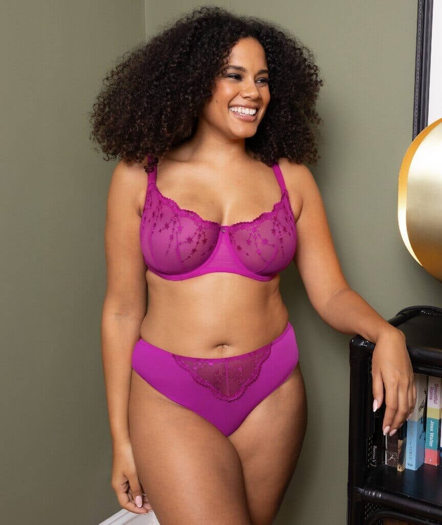 Curvy Kate Stardust Balcony Bra - Vivid Violet Bras 