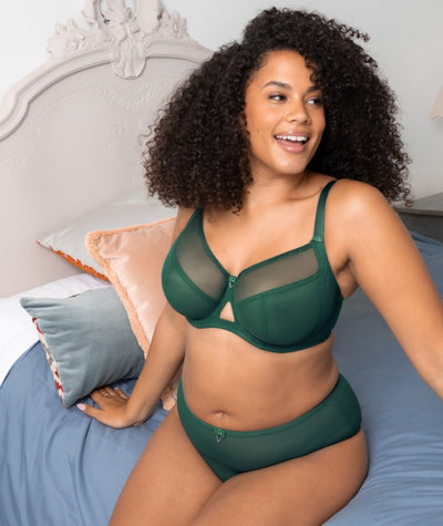 Curvy Kate Victory Balcony Bra  - Forest Green