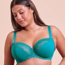 Curvy Kate Wild One Balcony Bra - Teal Blue